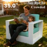 LayinSun Oversized Aluminum Outdoor Furniture Set, 4 Piece Patio Sofa Sets with ... - Image 4