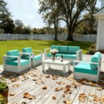 LayinSun Oversized Aluminum Outdoor Furniture Set, 4 Piece Patio Sofa Sets with ... - Image 7