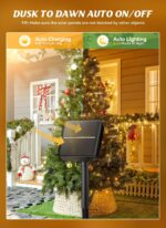 Brightown 2 Pack Solar String Lights Outdoor Waterproof, 80FT 200 LED Solar Powe... - Image 3