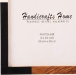 Handicrafts Home 8x10 Picture Frames Pack of 2 – Mondrian Warm Oak Resin Inlay P... - Image 7