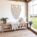 guzhiou Large Macrame Wall Hanging, 27'' W x 36'' L Boho Art Tapestry Wall Decor... - Image 4