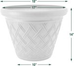 PSW Pot Collection Basket Weave Planter Pot for Indoor and Outdoor Plants and Ga... - Image 5