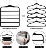 Closet Organizers and Storage, 3 Pack Pants-Hangers-Space-Saving, Velvet Non Sil... - Image 3