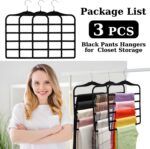 Closet Organizers and Storage, 3 Pack Pants-Hangers-Space-Saving, Velvet Non Sil... - Image 6