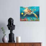 JZLDZS Sea Turtle Wall Art Bathroom Wall Decor Coastal Decorations for Bedroom K... - Image 4