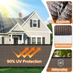 5ftx25ft Privacy Fence Screen Heavy Duty 170 GSM Windscreen & Dustproof Fabric P... - Image 5
