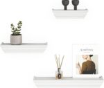 Ballucci Victorian Wall Ledge and Shelf, 12", 16", 24", Set of 3, White - Image 6