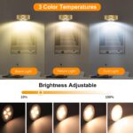 3Pack Picture Light Battery Operated Painting Lights for Wall Wireless Magnetic ... - Image 4
