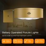 3Pack Picture Light Battery Operated Painting Lights for Wall Wireless Magnetic ... - Image 10