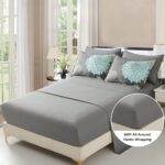 Yiran 7 Pieces Bed in a Bag Floral Comforter Set Queen Flowers Bedding Set Soft ... - Image 4