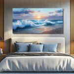 PHAOHUAXM Large Canvas Seaside Landscape Painting Wall Art For Living Room Wall ... - Image 10