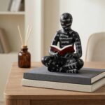 QIANLING Bookshelf Decor Reading Statue Set of 3 - Reader Figurines for Bookcase... - Image 7