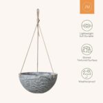 LA JOLIE MUSE Hanging Planter Flower Plant Pots - 9.84 Inch Indoor Outdoor Balco... - Image 4