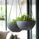 LA JOLIE MUSE Hanging Planter Flower Plant Pots - 9.84 Inch Indoor Outdoor Balco... - Image 8