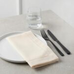 Palisa Almond Beige Polyester Cloth Dinner Napkins with Hemstitched Design Pack ... - Image 7