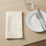 Palisa Almond Beige Polyester Cloth Dinner Napkins with Hemstitched Design Pack ... - Image 8