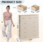 WLIVE Storage Organizer Unit with 11 Fabric Bins, Storage Drawers Organizer with... - Image 4