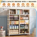 WLIVE Storage Organizer Unit with 11 Fabric Bins, Storage Drawers Organizer with... - Image 5