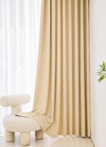 Windows Light Yellow Blackout Curtains 108 inches Long 2 Panels Set Grommet Blac... - Image 4