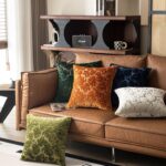 Velvet Throw Pillow Covers 18x18 Inch - Green Textured Double Sided Coral Patter... - Image 3