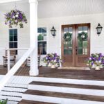 Ammyoo Artificial Hanging Fake Flowers with Basket Plants for Outdoor Decoration... - Image 5