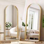 GlasFlength 71"x31" Full Length Mirror, Aluminum Frame Vintage Arched Full Lengt... - Image 3