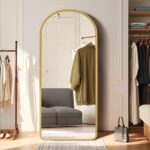 GlasFlength 71"x31" Full Length Mirror, Aluminum Frame Vintage Arched Full Lengt... - Image 4
