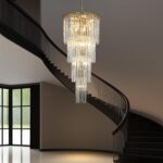 Luxury Gold Crystal Chandelier for High Ceilings, 23-Light Statement Chandelier ... - Image 3