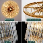 Luxury Gold Crystal Chandelier for High Ceilings, 23-Light Statement Chandelier ... - Image 6