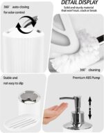 Lnond Marble Bathroom Set, 24 Piece White Gold Bathroom Decor Set with with Show... - Image 5