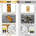 NURADA Flickering Flameless Candles: Built-in Star String Lights 3D Wick Acrylic... - Image 3