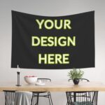 Custom Tapestry Personalized Backdrop with Text Customized Wall Hanging for Room... - Image 5