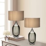 SOMINA Table Lamp, Crystal Glazed Modern Lighting, Elegant Home Decor Accent for... - Image 3