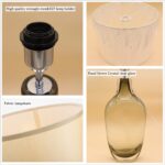 SOMINA Table Lamp, Crystal Glazed Modern Lighting, Elegant Home Decor Accent for... - Image 4