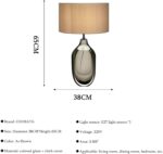 SOMINA Table Lamp, Crystal Glazed Modern Lighting, Elegant Home Decor Accent for... - Image 8