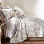 Levtex Home - Ophelia Quilt Set - King Quilt and Two King Shams - Floral - Taupe... - Image 4