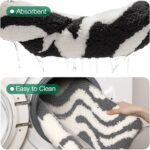 LUMI Non Slip Bathroom Rug Modern Aesthetic, Ultra Soft Absorbent Washable Bath ... - Image 8