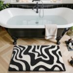 LUMI Non Slip Bathroom Rug Modern Aesthetic, Ultra Soft Absorbent Washable Bath ... - Image 9