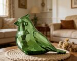Green Bird Figurine, 4 inch Shiny Metallic Green Decor for Shelf Table, 7 Colors... - Image 7