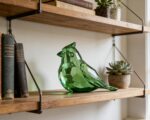 Green Bird Figurine, 4 inch Shiny Metallic Green Decor for Shelf Table, 7 Colors... - Image 8