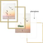 Frametory, 11x14 Floating Picture Frame - Metal Photo Frame - Real Glass - for W... - Image 5