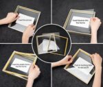 Frametory, 11x14 Floating Picture Frame - Metal Photo Frame - Real Glass - for W... - Image 7
