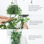 Whonline Fake Hanging Plants, Artificial Small Potted Plants for Indoor Outdoor ... - Image 4