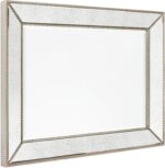 Empire Art Direct Champagne Bead Beveled Rectangle Solid Wood Framed Wall Mirror... - Image 5