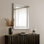Empire Art Direct Champagne Bead Beveled Rectangle Solid Wood Framed Wall Mirror... - Image 7