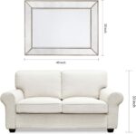 Empire Art Direct Champagne Bead Beveled Rectangle Solid Wood Framed Wall Mirror... - Image 10