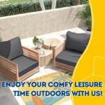 AAAAAcessories Outdoor Deep Seat Cushions, Waterproof, Fade-Resistant Patio Furn... - Image 7