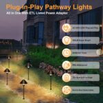 Low Voltage Pathway Lights with Timer, 4H/6H/8H Auto On/Off Low Voltage Landscap... - Image 3