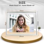Silver Floating Frame, 8"×10", Horizontal, For Picture 7x9, 6x8, 5x7, Tabletop M... - Image 3