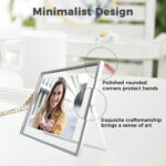 Silver Floating Frame, 8"×10", Horizontal, For Picture 7x9, 6x8, 5x7, Tabletop M... - Image 4